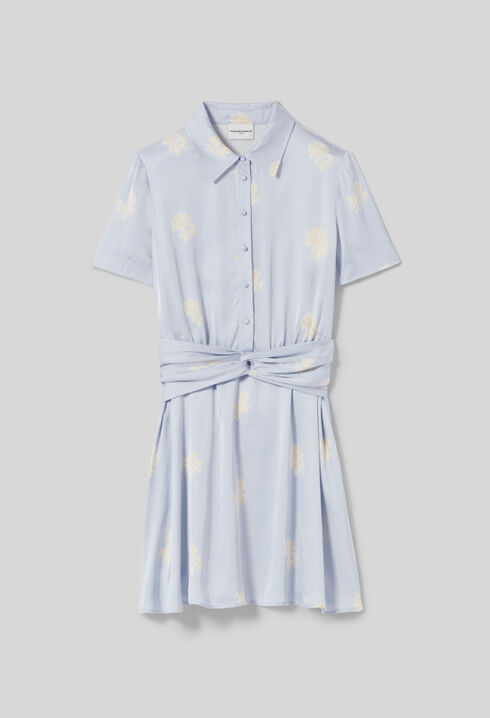 Floral satin dress