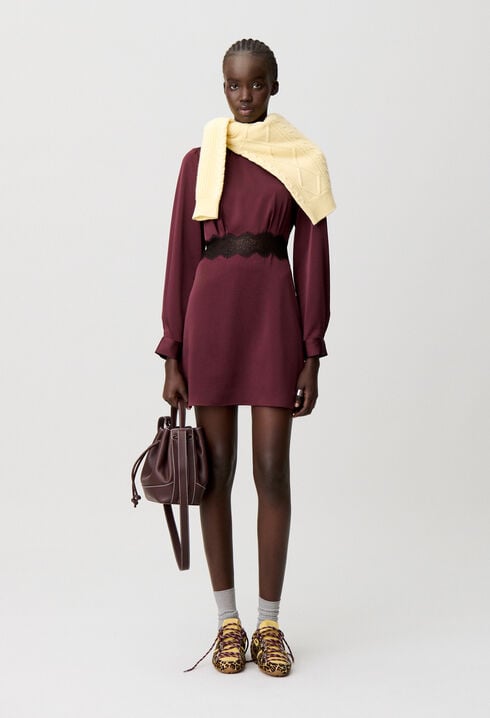 Satin flowly mini dress