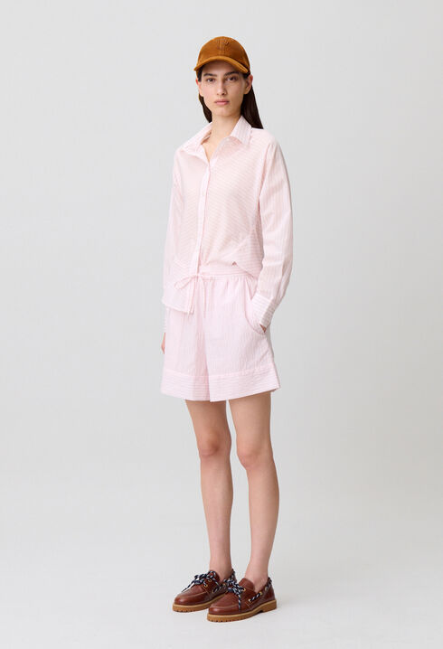 Ruffled back shirt