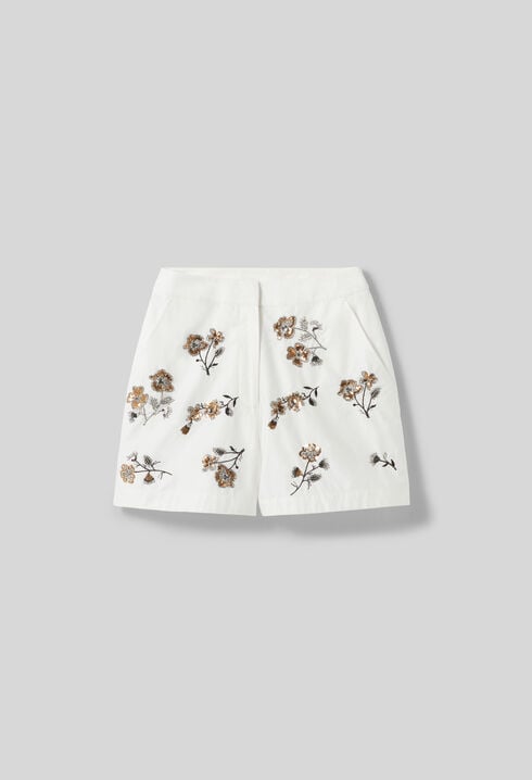 Floral short shorts