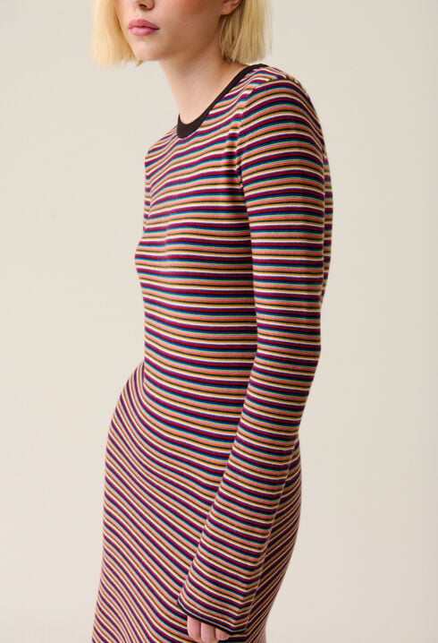 Long tube dress wool knit