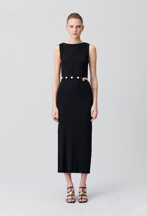 Mid-length knitted dress