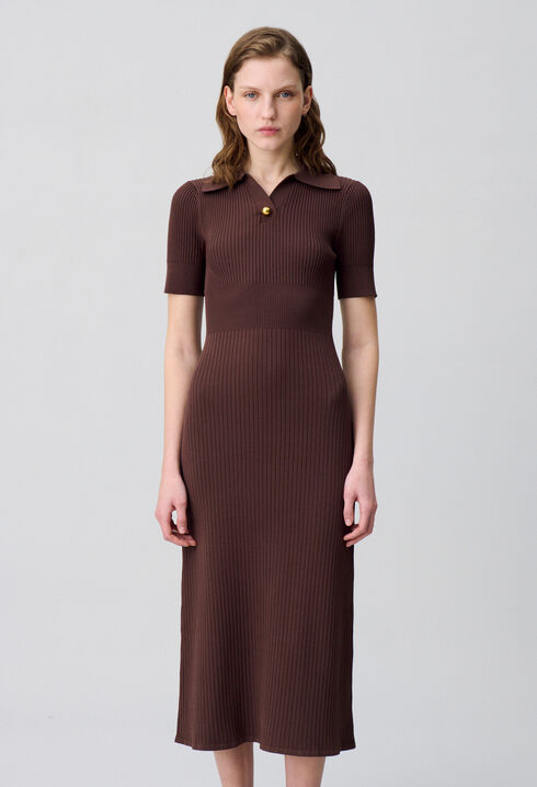 Mid-length knitted dress