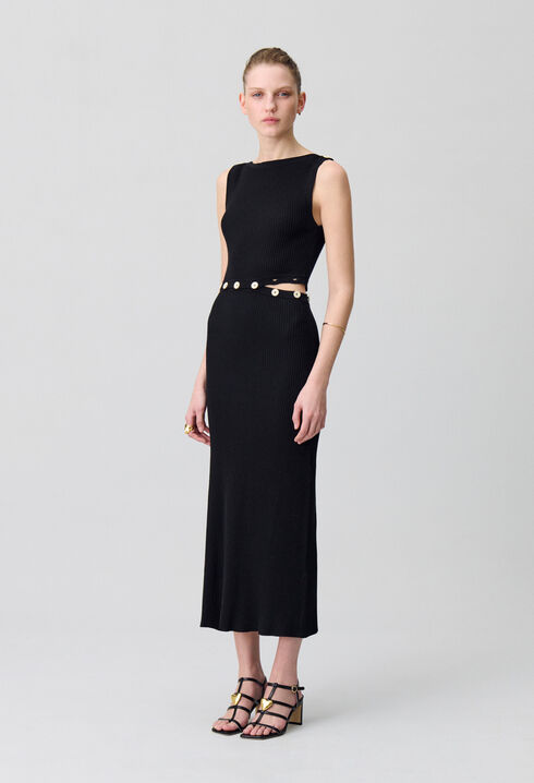 Mid-length knitted dress