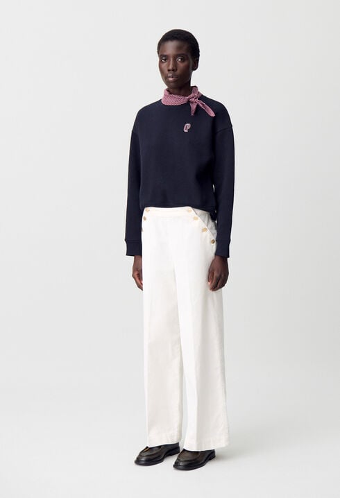 Sailor-Style Corduroy Trousers