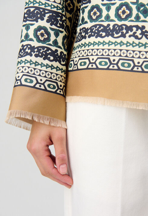 Silk printed shirt