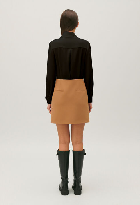 Two-tone short blazer dress
