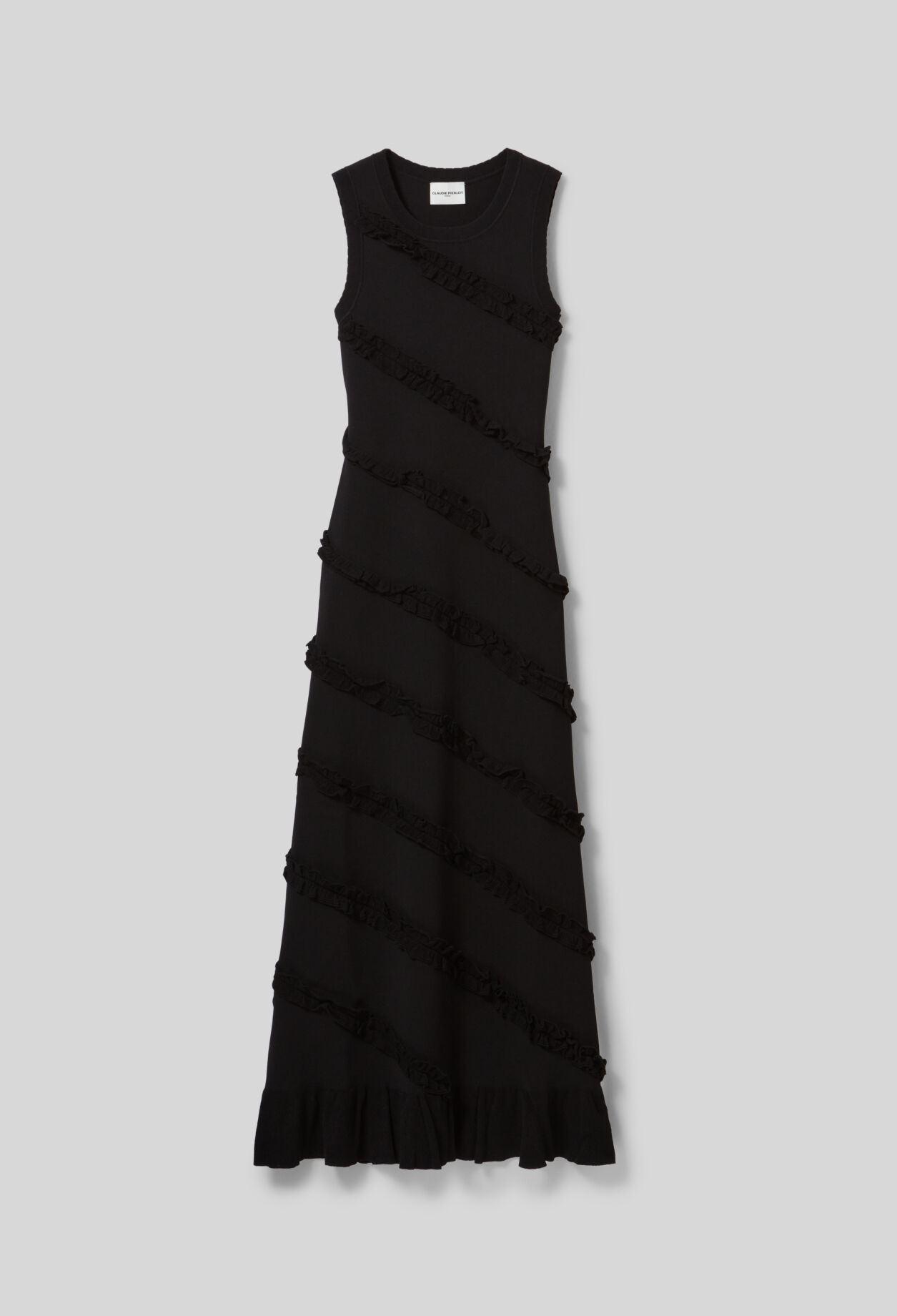 Long fine-knit dress