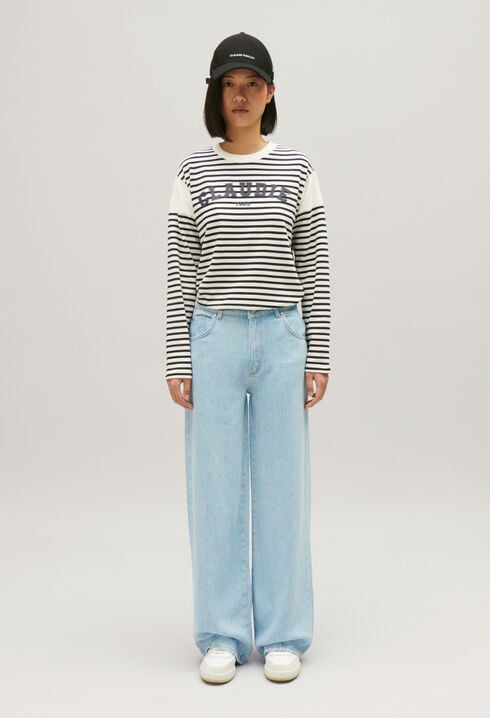 Two-tone Claudie T-shirt 