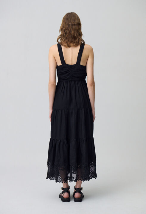 Embroidered Floral Maxi Dress