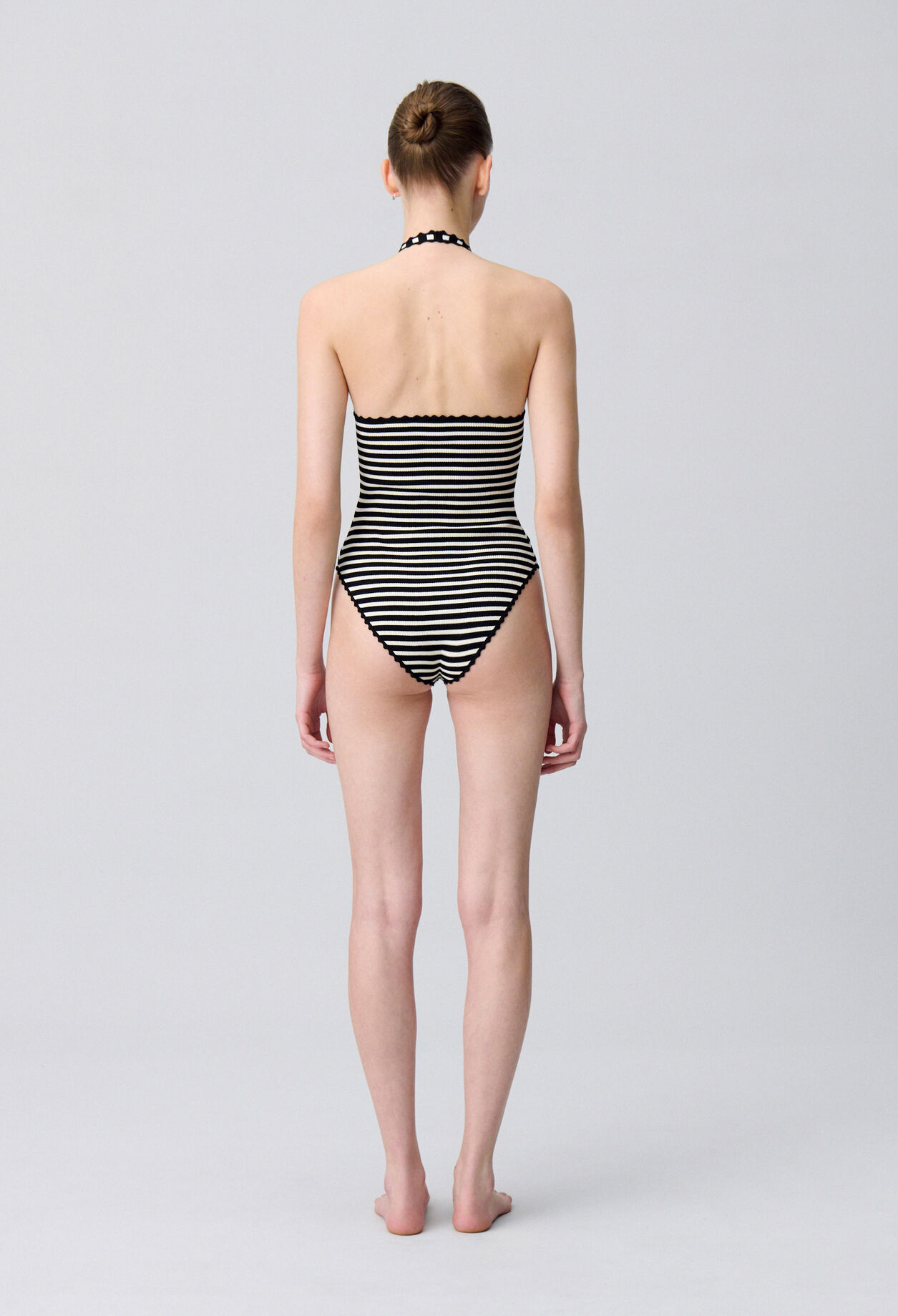 Fine Knit Striped Bodysuit