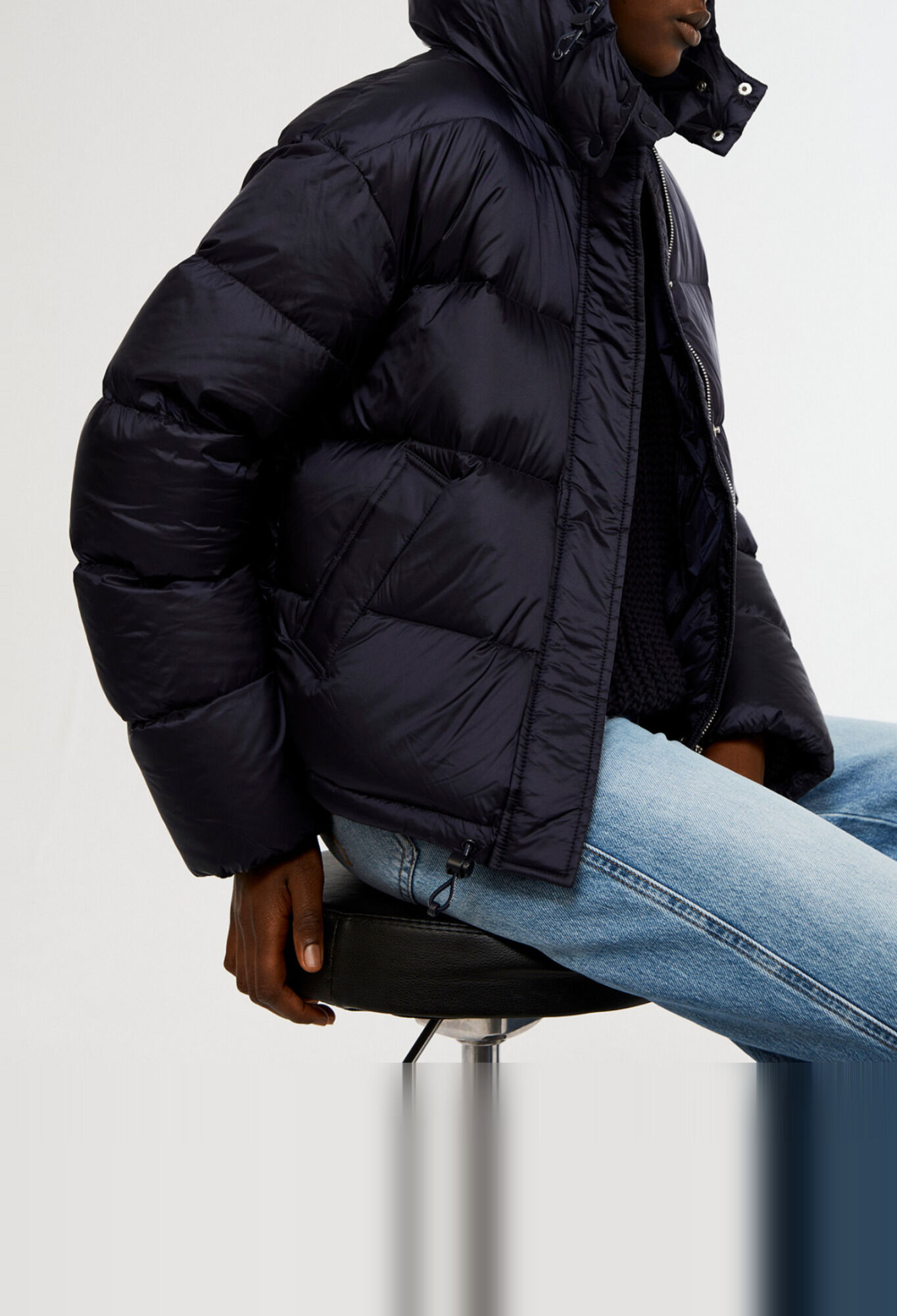 Thick down jacket made from down
