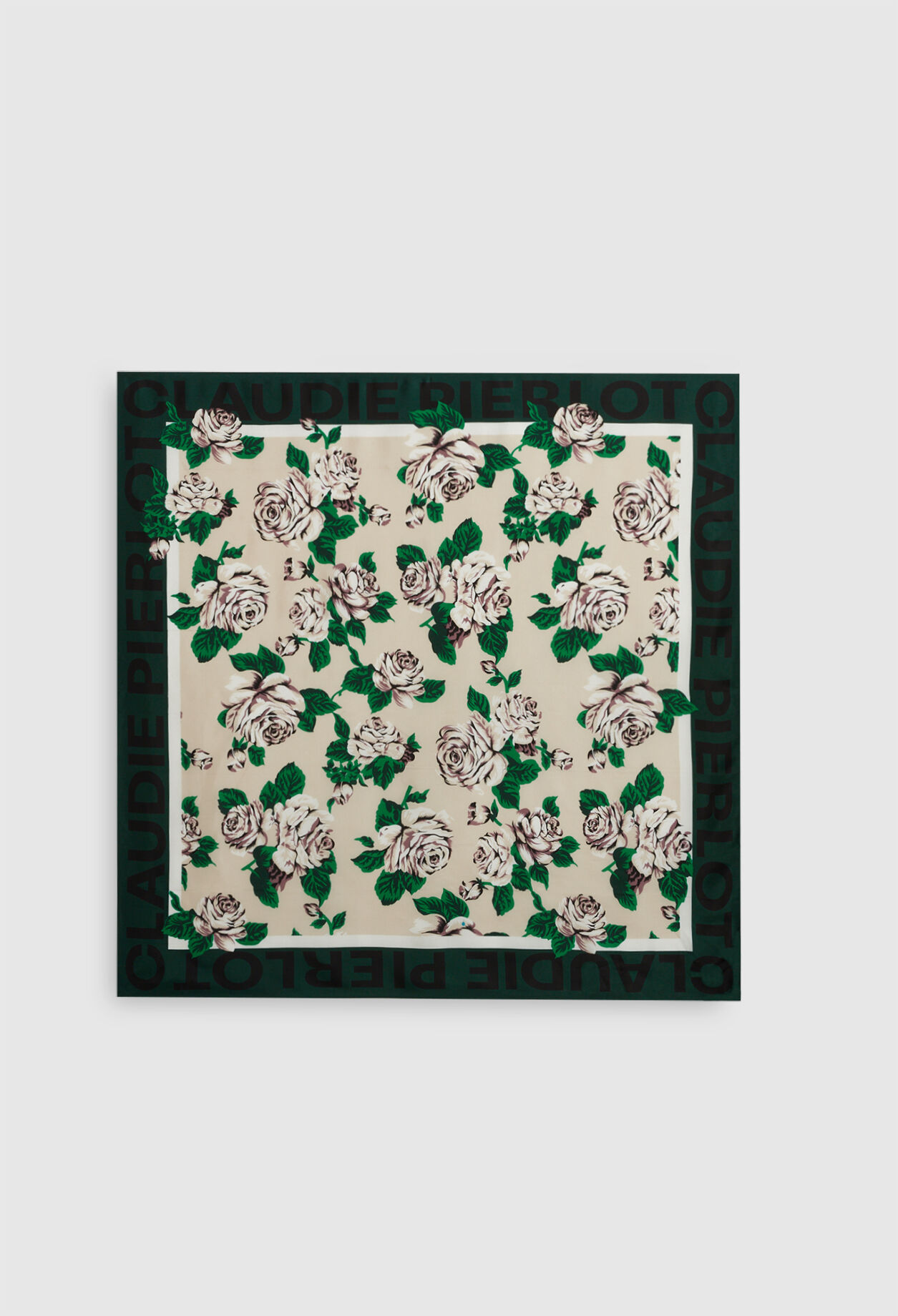 Square silk scarf