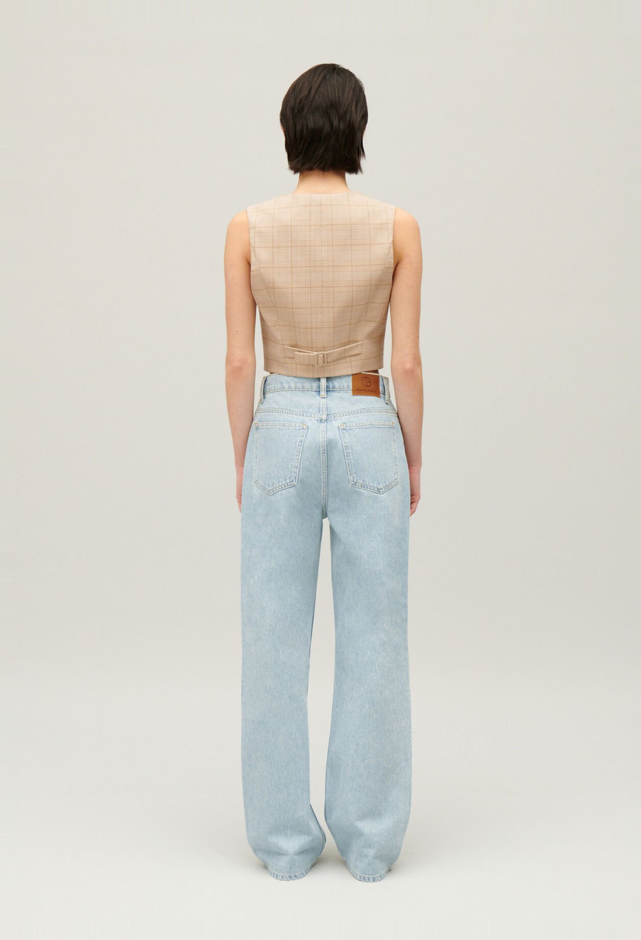 Faded blue Louis flare jeans