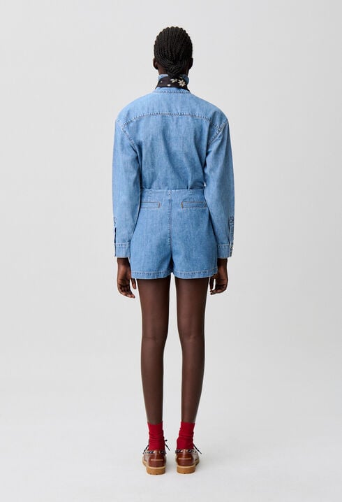 Denim skort