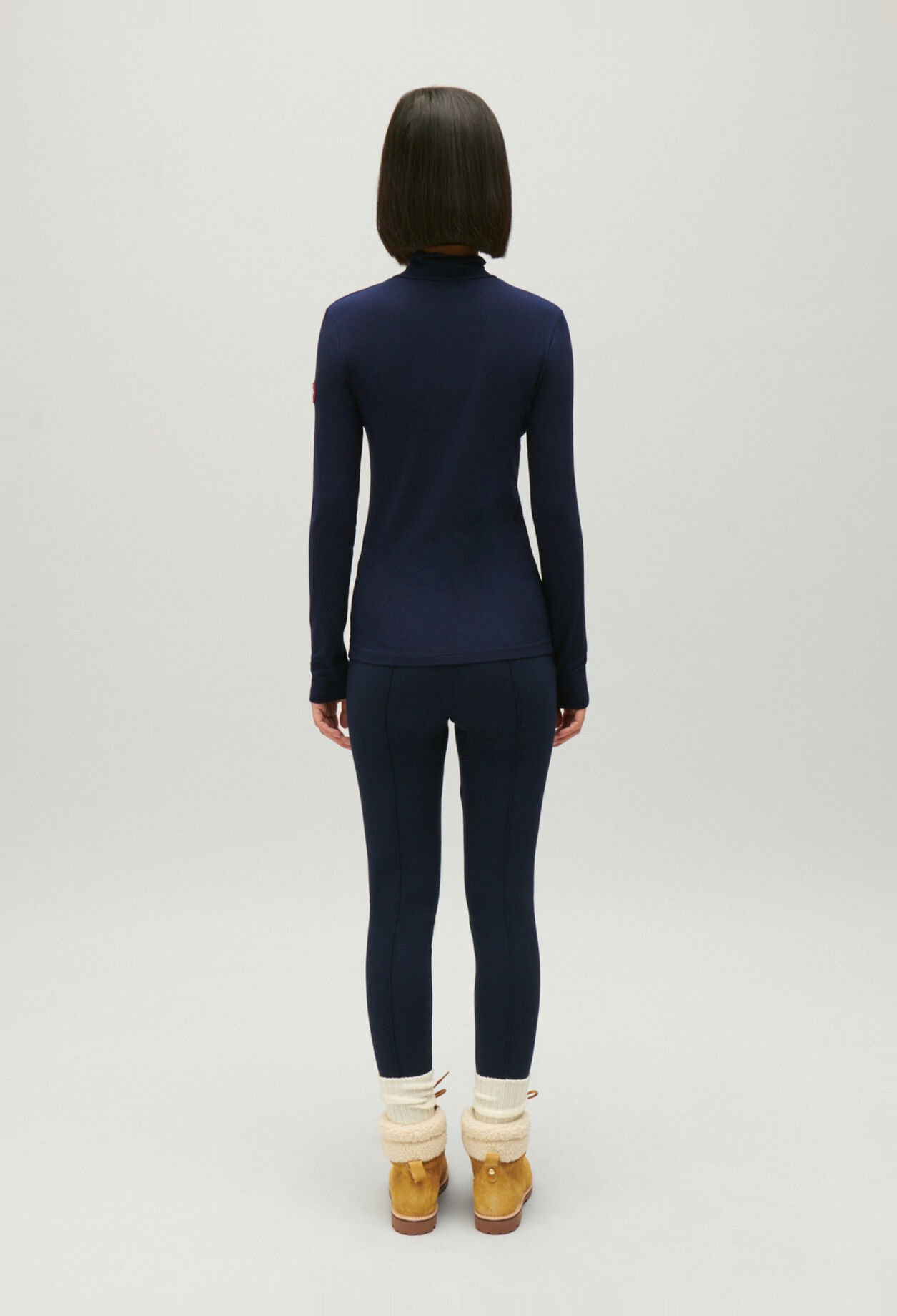 T-shirt with high neck