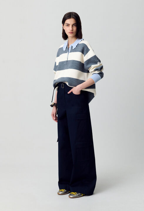 Striped Polo Jumper