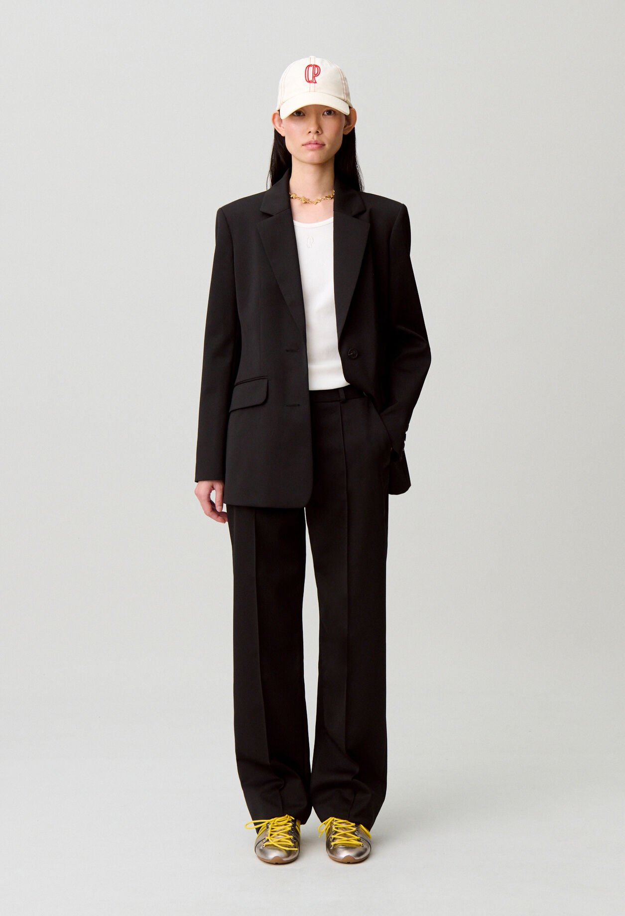 Straight tailored trousers