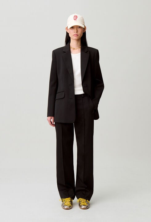 Straight tailored trousers
