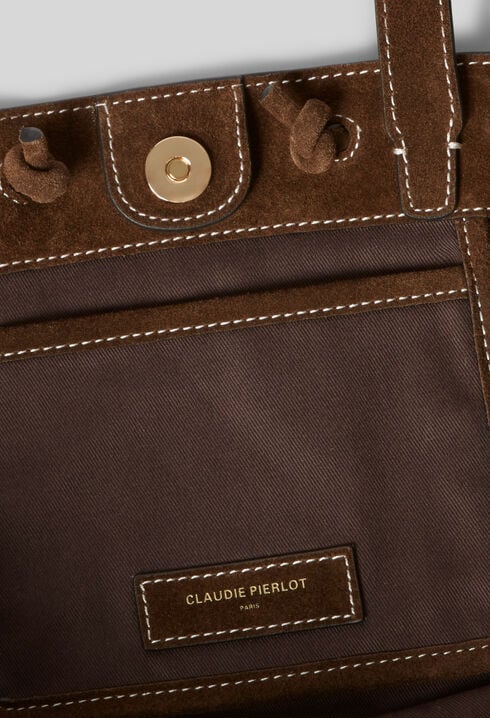 Suede Leather Tote Bag