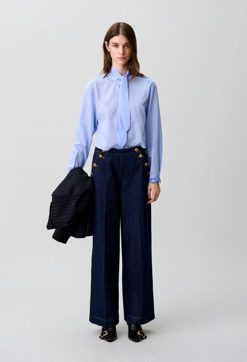 Wide-Leg Sailor Jeans