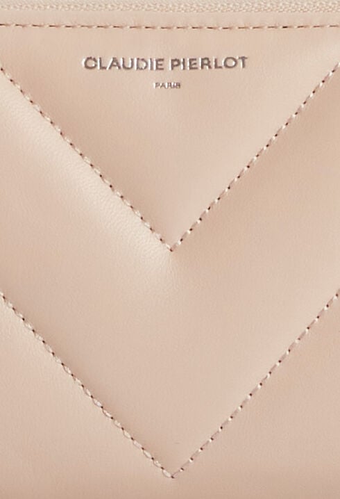 Quilted leather wallet