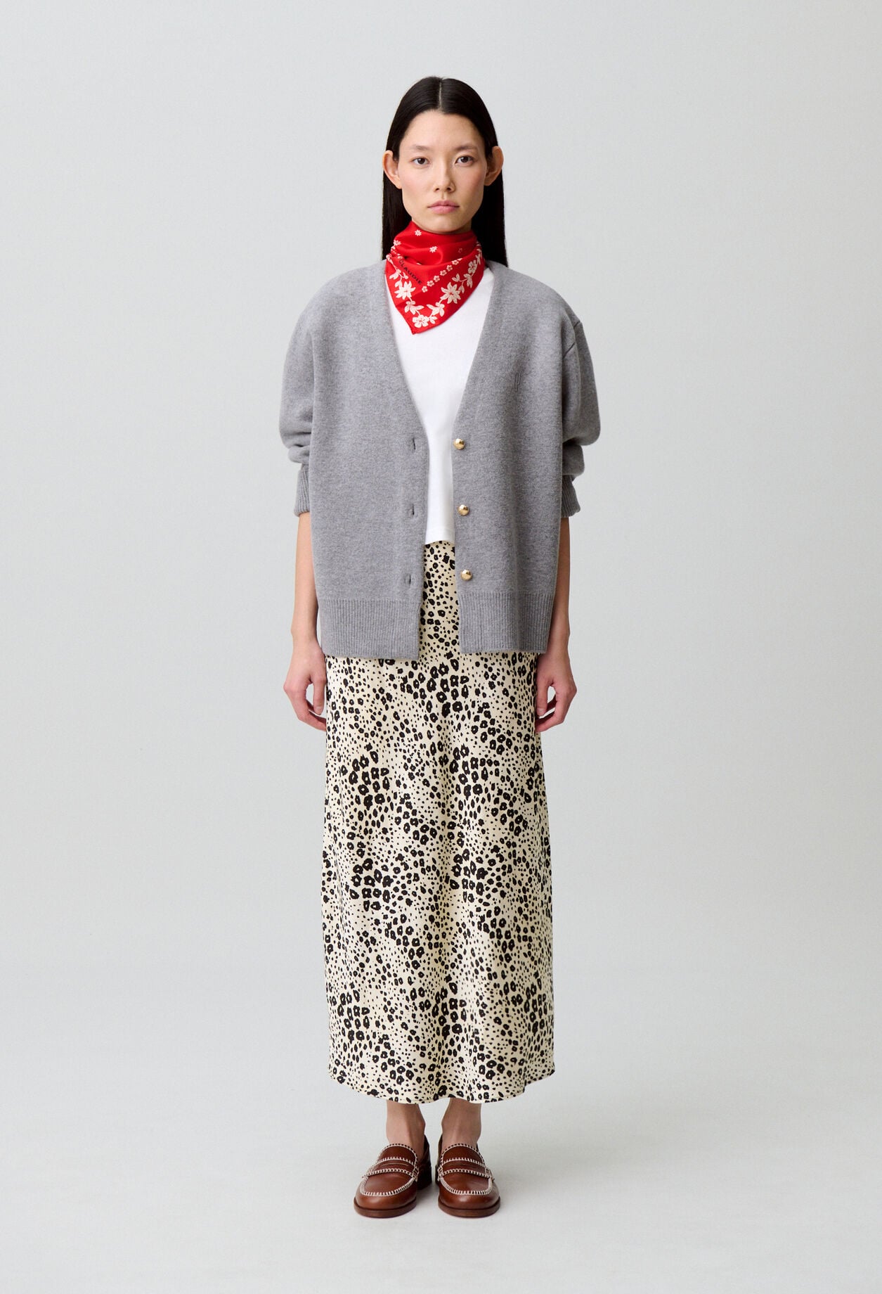 Oversized knit cardigan