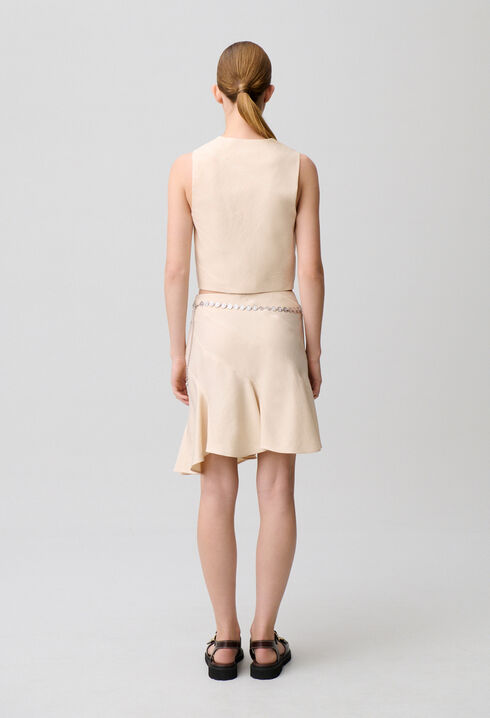 Sleeveless suit waistcoat