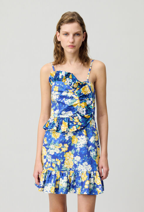 Frilled Short Dress