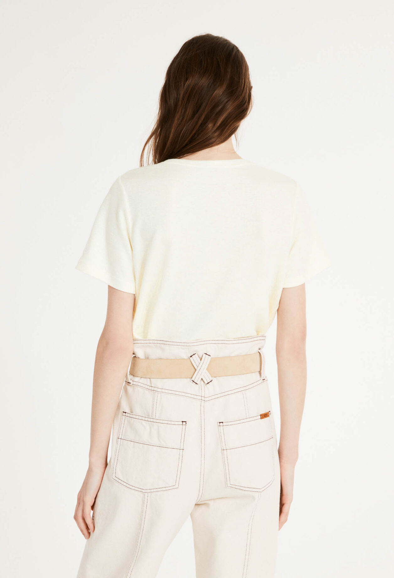 Linen and cotton T-shirt