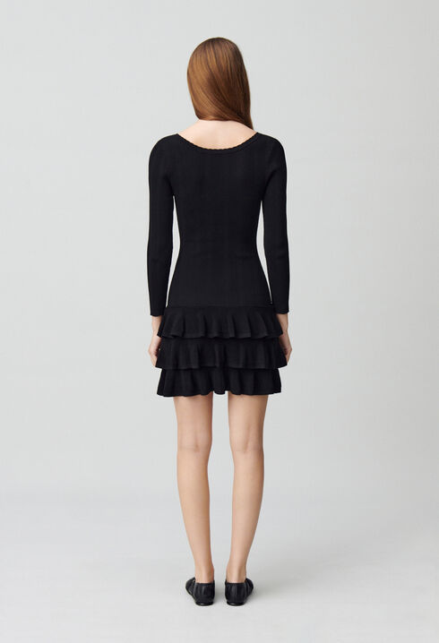 Short fine-knit dress