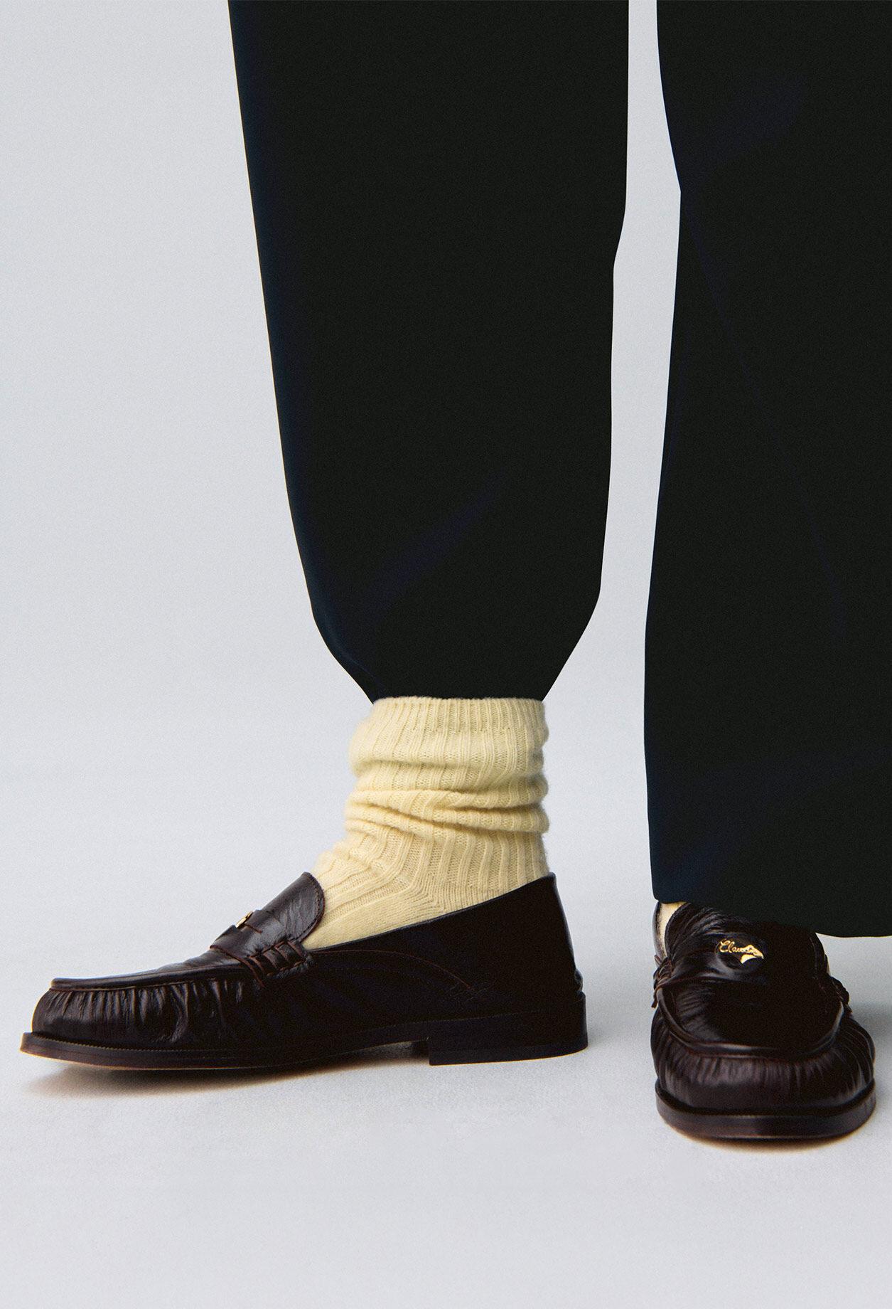 Patent leather loafers