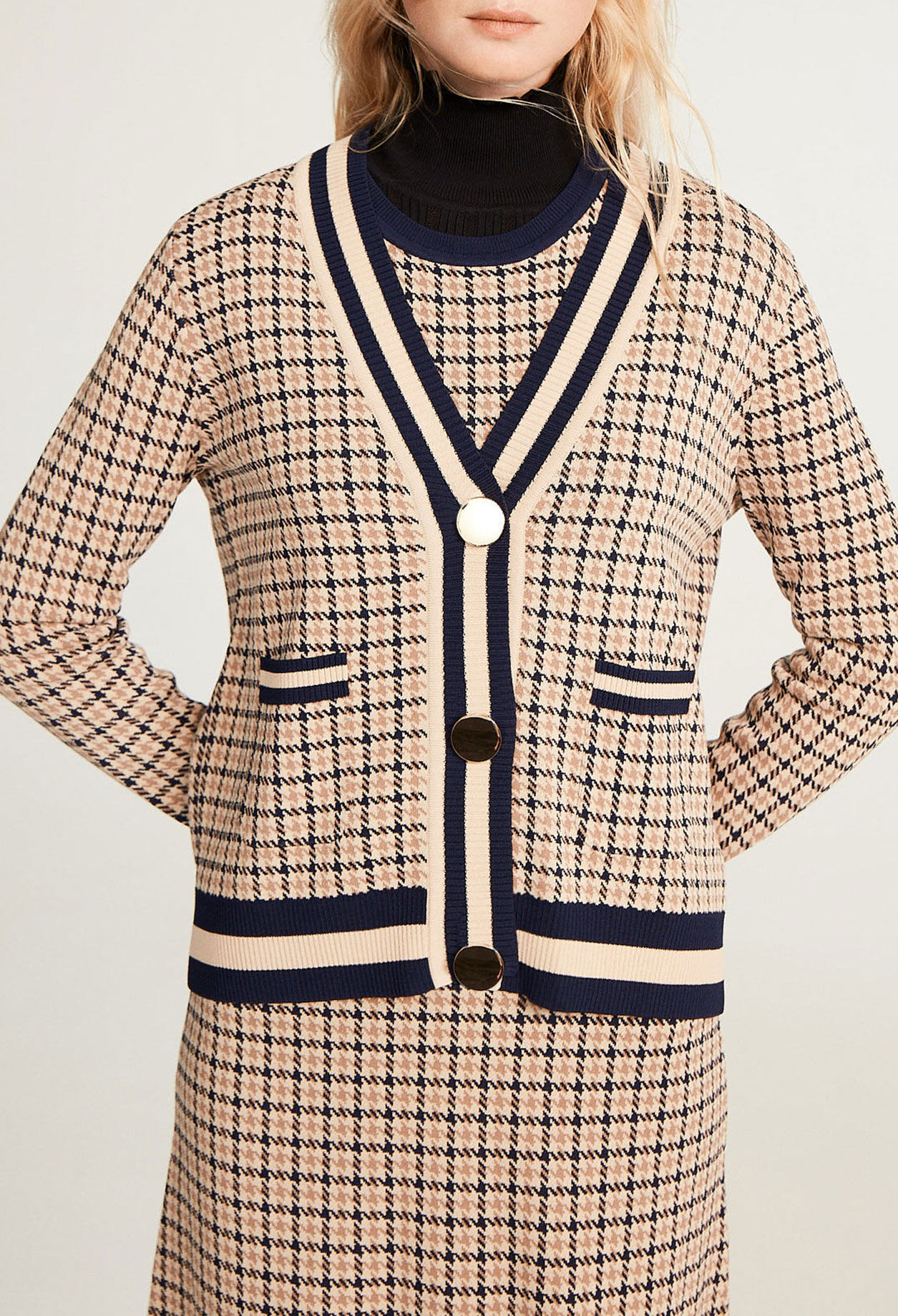 Houndstooth cardigan