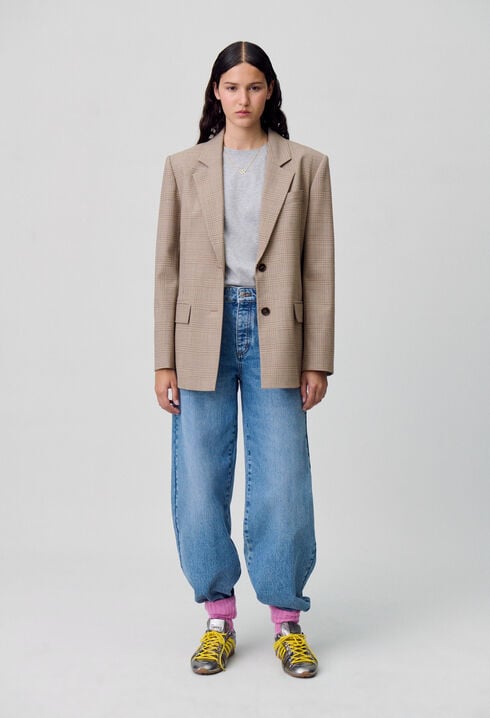 Checked Tailored Blazer