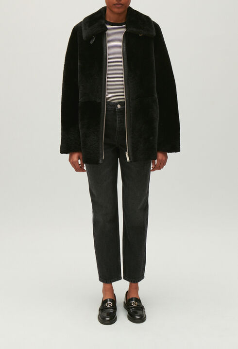 Zipped coat
