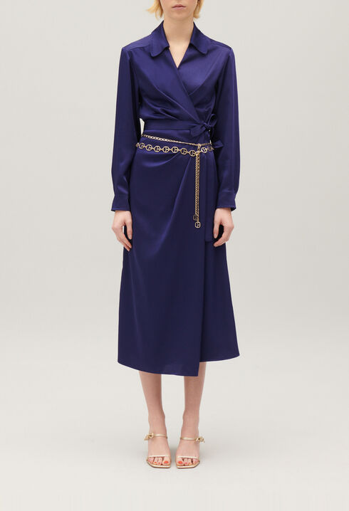 Midi wrap dress