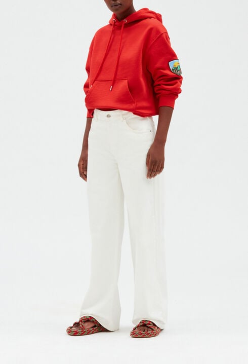 Wide off-white jeans