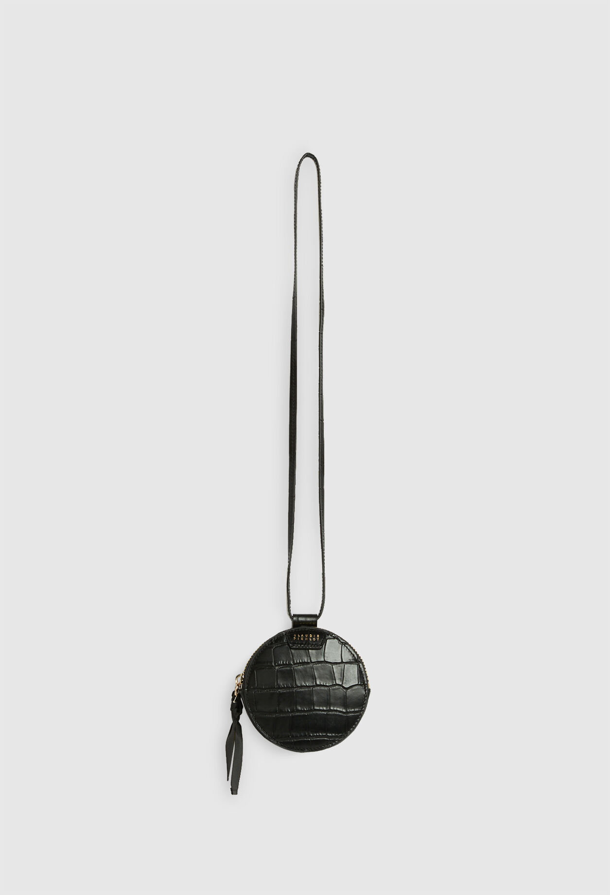 Round purse leather