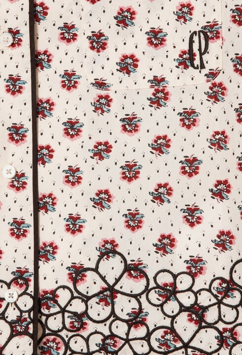 Embroidered cotton shirt