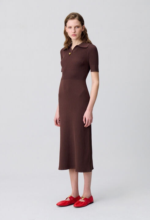 Mid-length knitted dress