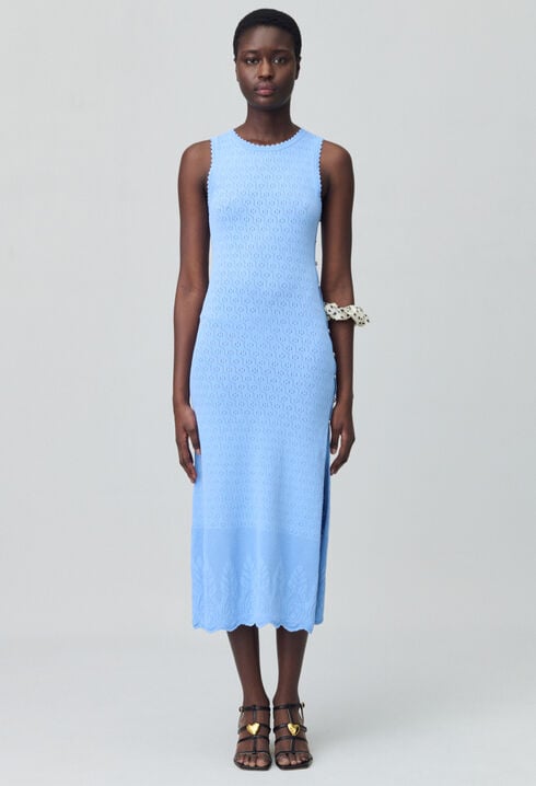 Mid-length knitted dress