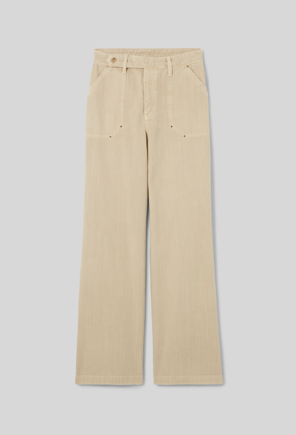 Straight Leg Denim Jeans