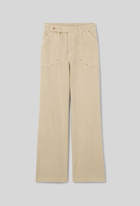Straight Leg Denim Jeans