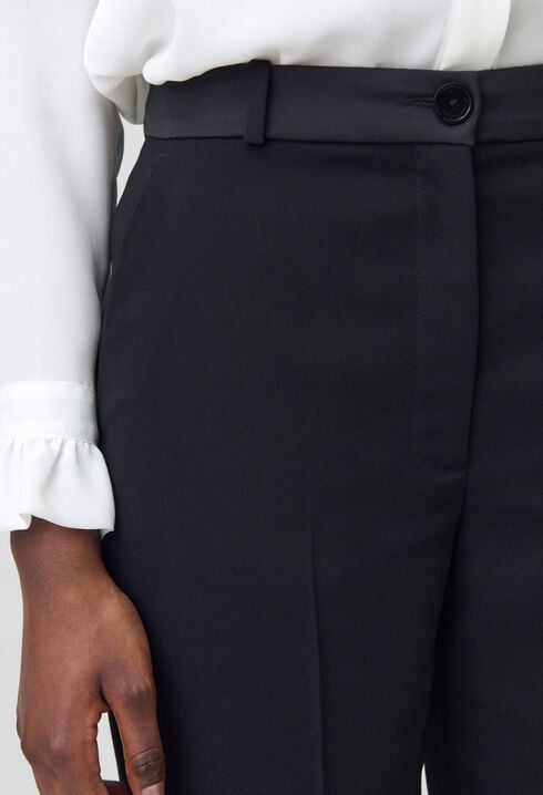 Cigarette-cut Tailored Trousers