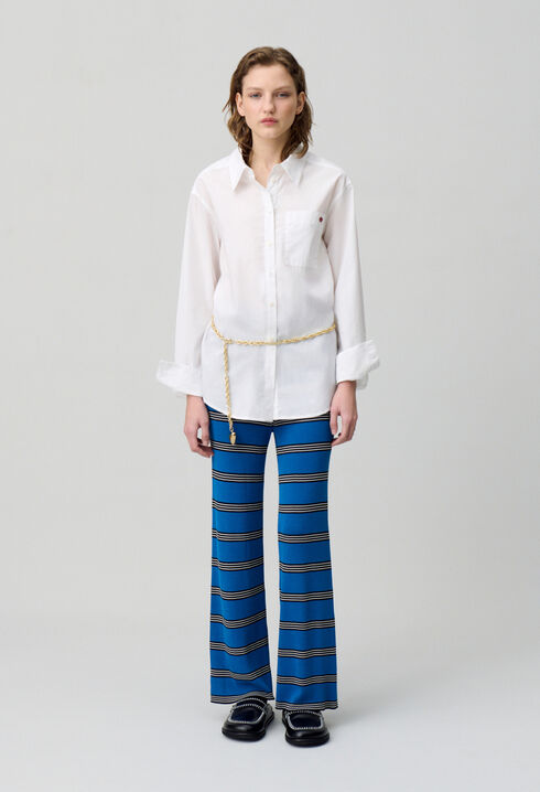Slim-Fit Fine Knit Trousers