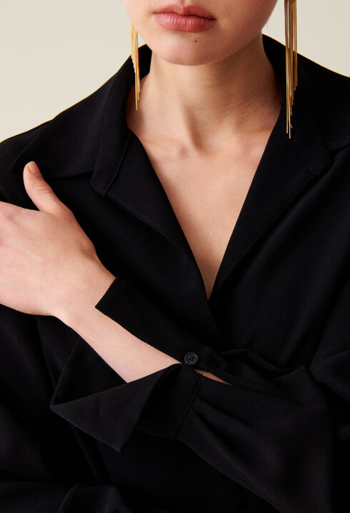 Black floaty blouse 