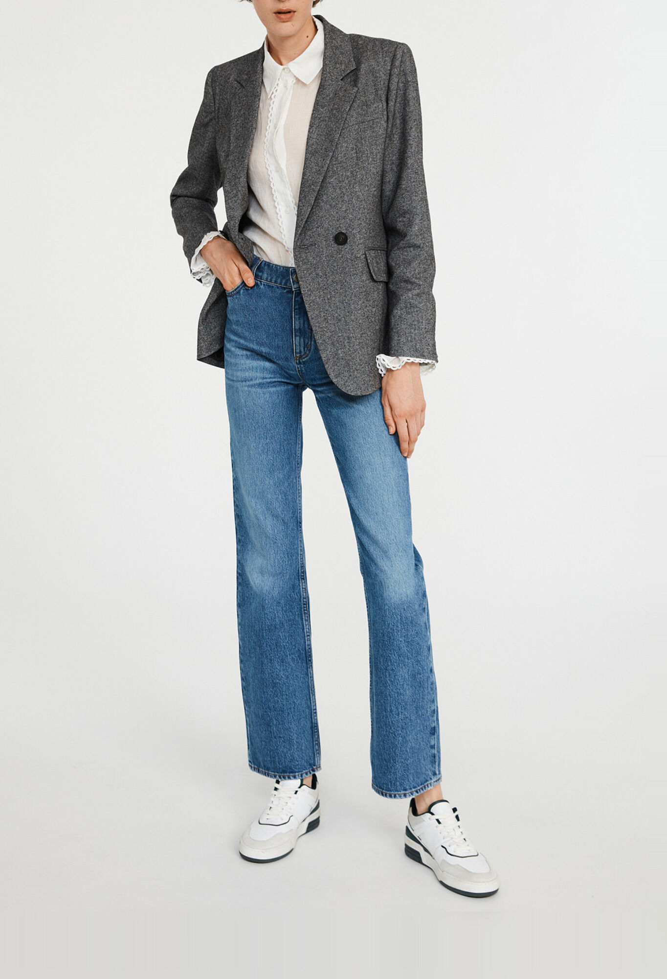 Veste gris chine tailleur for women Claudie Pierlot