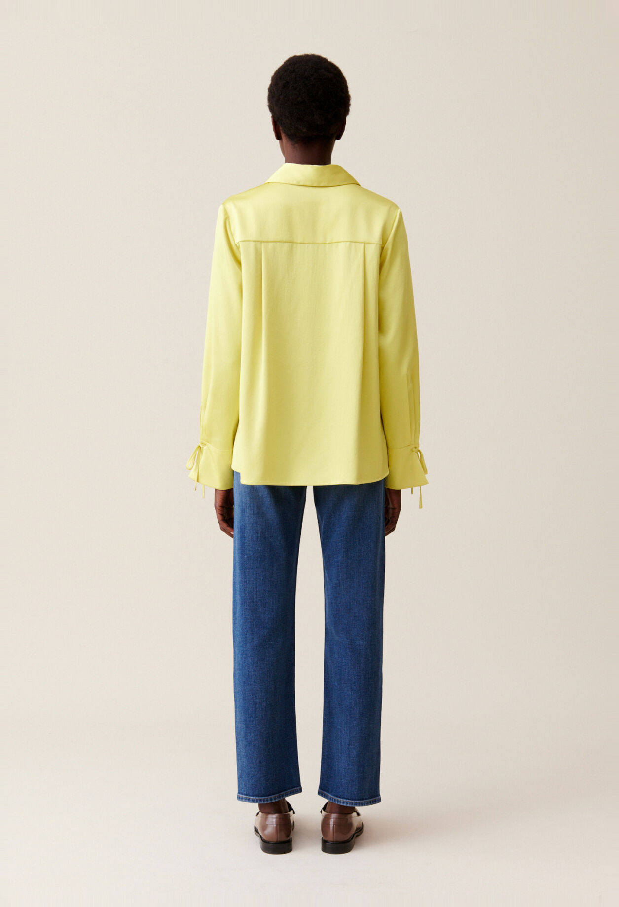 Flowy Blouse with Open Neck