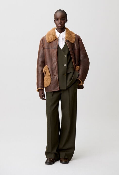 Shearling coat
