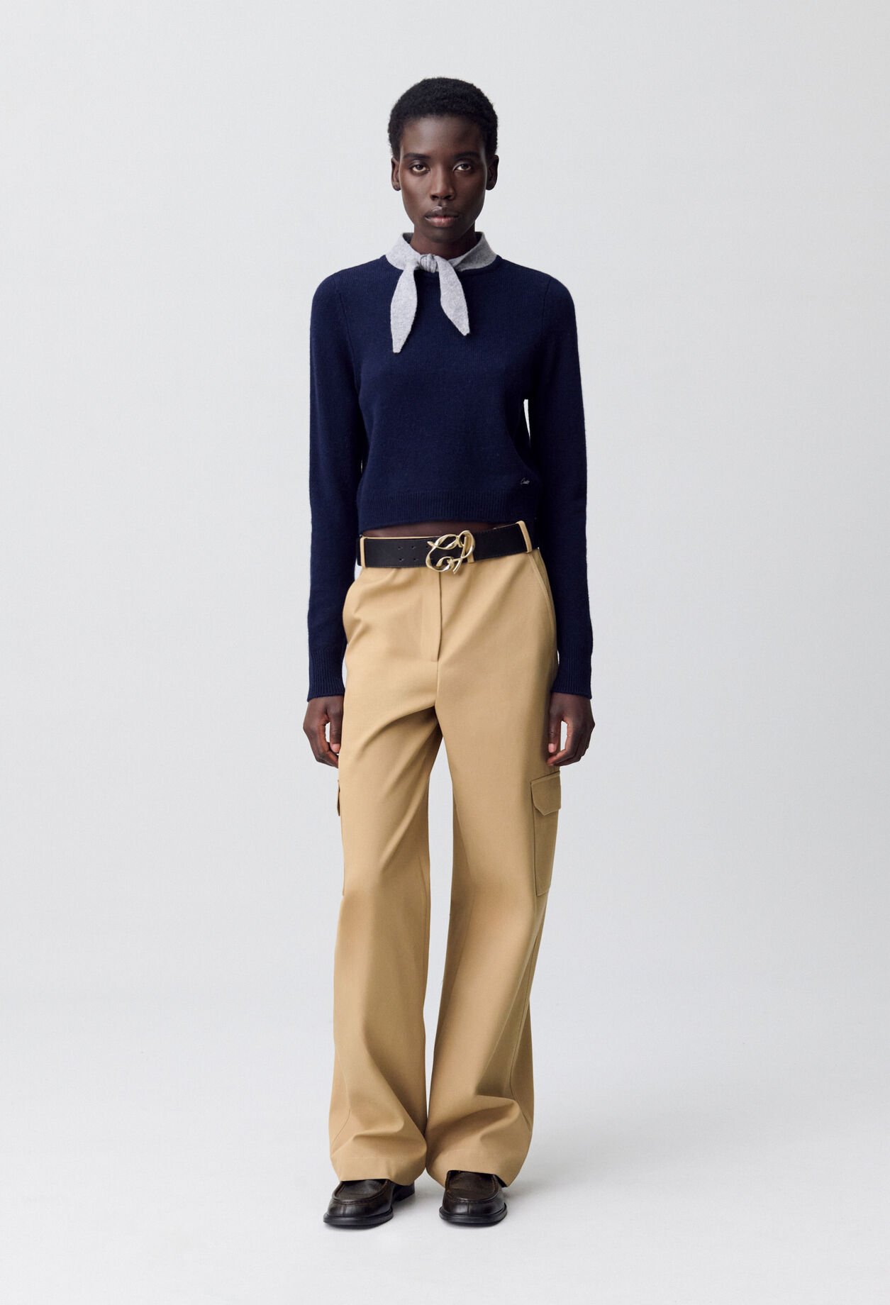 Scarf Collar Jumper